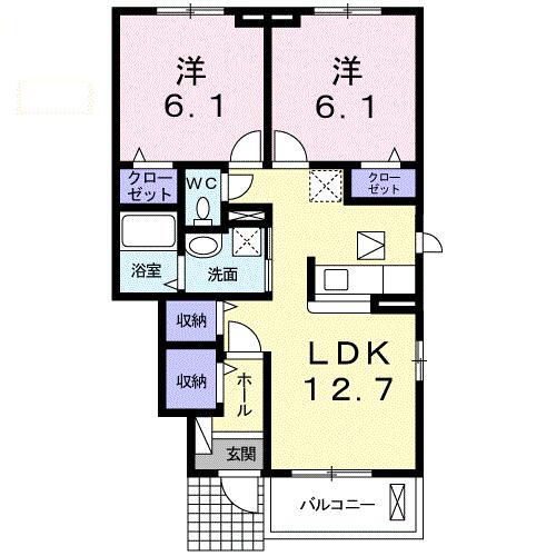 茨城県つくば市みどりの２ みどりの駅 2LDK アパート 賃貸物件詳細