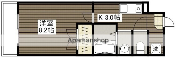 広島県広島市安佐南区西原３ 祇園新橋北駅 1K マンション 賃貸物件詳細