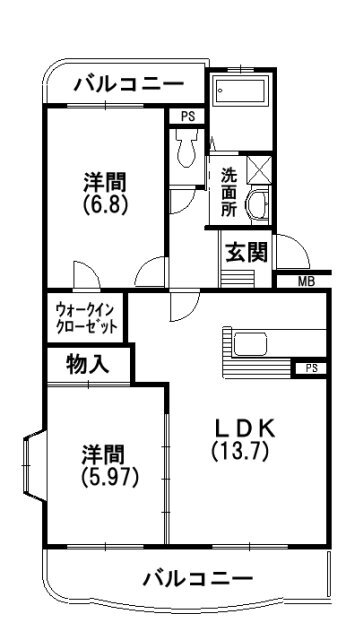 静岡県浜松市中央区和合町 浜松駅 2LDK マンション 賃貸物件詳細