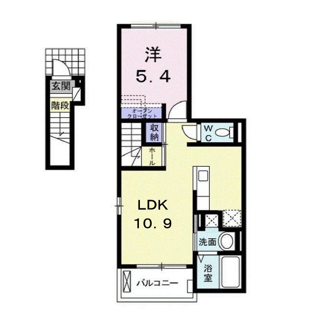 広島県福山市山手町６ 備後本庄駅 1LDK アパート 賃貸物件詳細