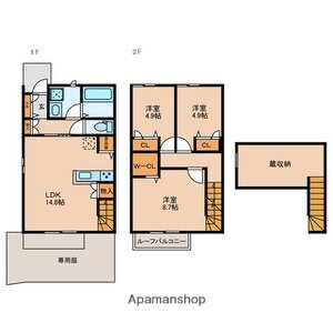福岡県福岡市西区石丸２ 姪浜駅 3LDK 一戸建て 賃貸物件詳細