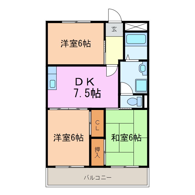 愛知県日進市梅森台２ 平針駅 3DK マンション 賃貸物件詳細