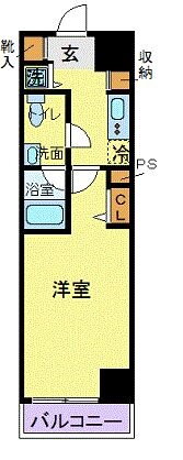 カスタリア蔵前 7階 1K 賃貸物件詳細