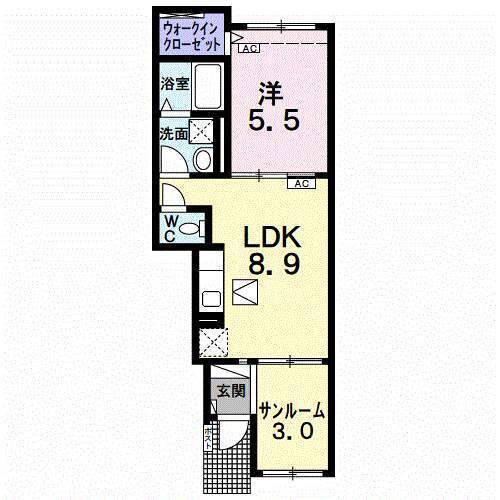 岐阜県各務原市鵜沼各務原町５ 苧ケ瀬駅 1LDK アパート 賃貸物件詳細