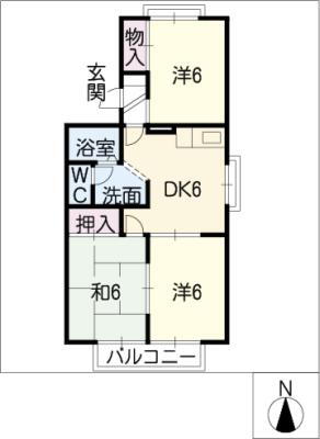 愛知県半田市大伝根町２ 亀崎駅 3DK アパート 賃貸物件詳細