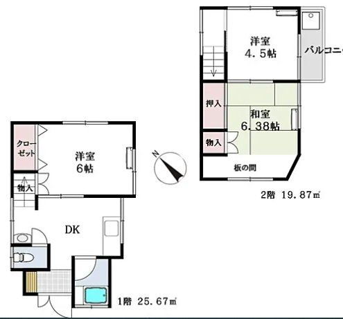 埼玉県新座市野寺３ ひばりヶ丘駅 3DK 一戸建て 賃貸物件詳細