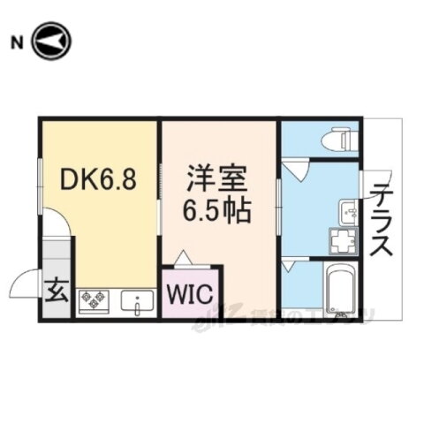 西院春栄町２８貸家 1DK 賃貸物件詳細