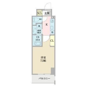 愛知県名古屋市西区菊井１ 浅間町駅 1K マンション 賃貸物件詳細