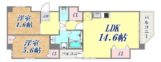 兵庫県神戸市兵庫区下沢通１ 神戸駅 2LDK マンション 賃貸物件詳細