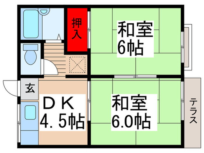 千葉県市原市五井東１ 五井駅 2DK アパート 賃貸物件詳細