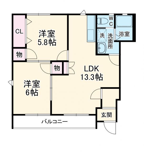 セントレアハイツナカムラ 1階 2LDK 賃貸物件詳細