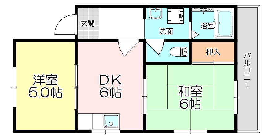 リブ南塚口 3階 2DK 賃貸物件詳細