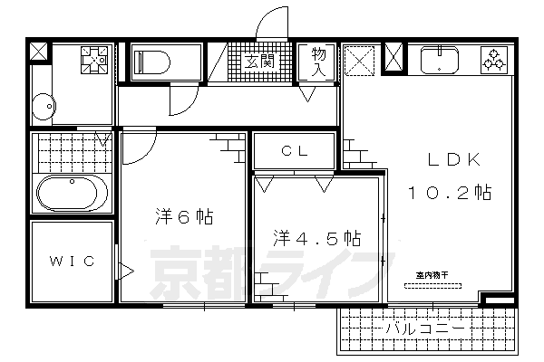 京都府京都市伏見区醍醐辰己町 石田駅 2LDK アパート 賃貸物件詳細