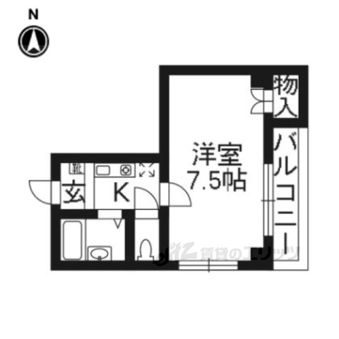 京都府京都市中京区聚楽廻東町 二条駅 1K マンション 賃貸物件詳細