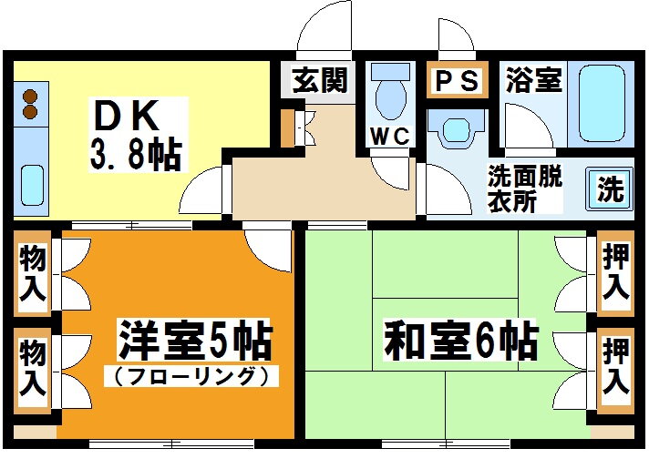 東京都調布市西つつじケ丘３ つつじヶ丘駅 2DK マンション 賃貸物件詳細