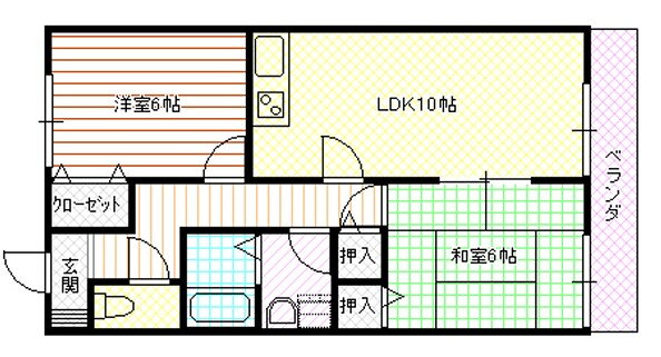 兵庫県加古川市加古川町本町 加古川駅 2LDK アパート 賃貸物件詳細