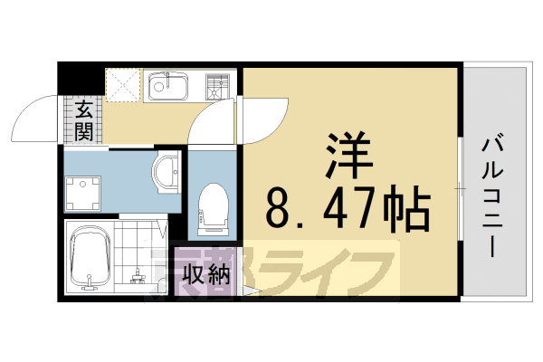 京都府京都市右京区太秦安井松本町 太秦天神川駅 1K マンション 賃貸物件詳細