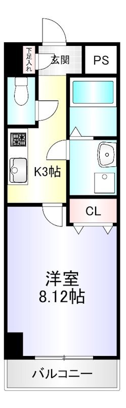 福岡県北九州市門司区高田１ 門司駅 1K マンション 賃貸物件詳細