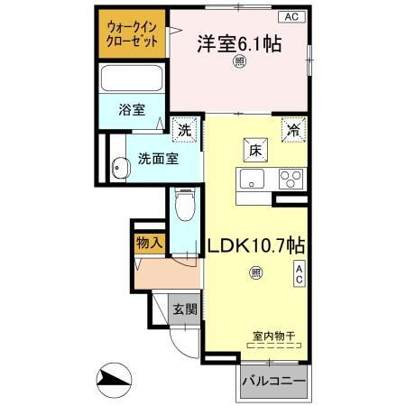 高知県高知市城山町 旭町一丁目駅 1LDK アパート 賃貸物件詳細