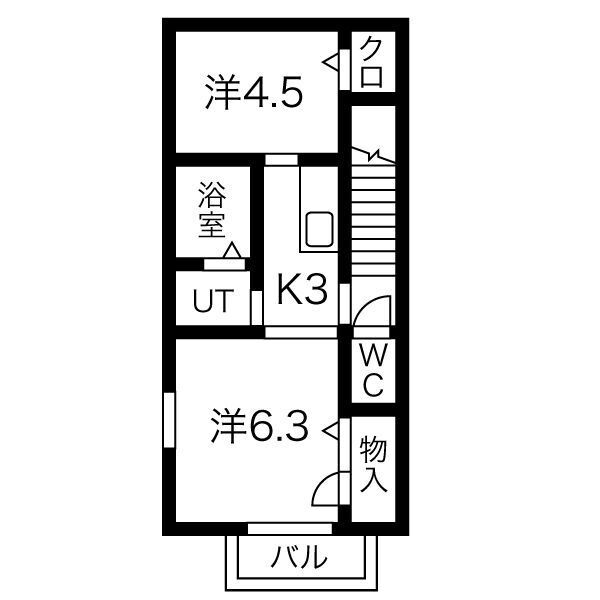 愛知県名古屋市西区新道２ 浅間町駅 2K アパート 賃貸物件詳細