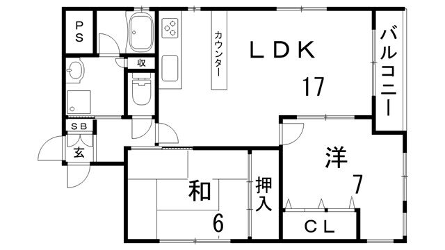 メゾン二宮 3階 2LDK 賃貸物件詳細