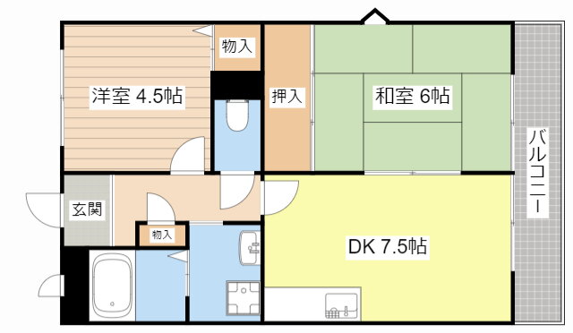 滋賀県湖南市菩提寺西１ 石部駅 2DK マンション 賃貸物件詳細