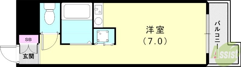 ヴェルテスＩＫＥＭＯＴＯ 1階 ワンルーム 賃貸物件詳細