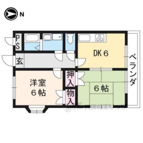 京都府京都市南区上鳥羽苗代町 十条駅 2DK マンション 賃貸物件詳細