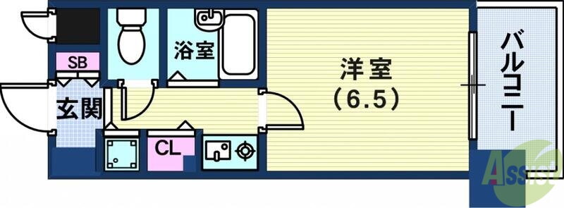 兵庫県神戸市中央区二宮町４ 新神戸駅 1K マンション 賃貸物件詳細