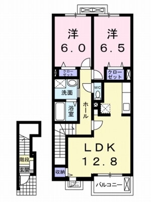 愛媛県松山市枝松１ 勝山町駅 2LDK アパート 賃貸物件詳細