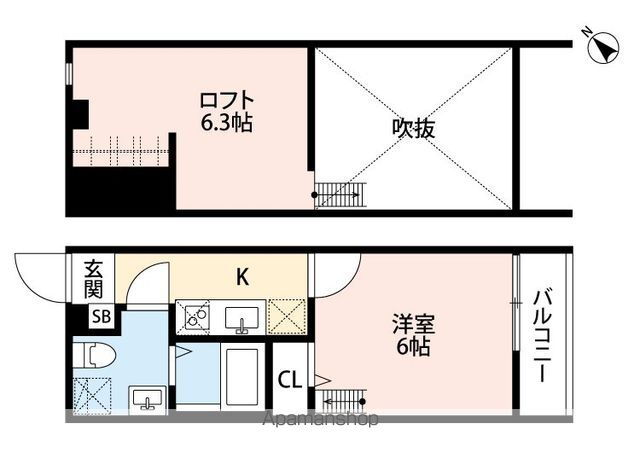 ＳＩＺＺＬＥ０１（シズルゼロイチ） 2階 1K 賃貸物件詳細