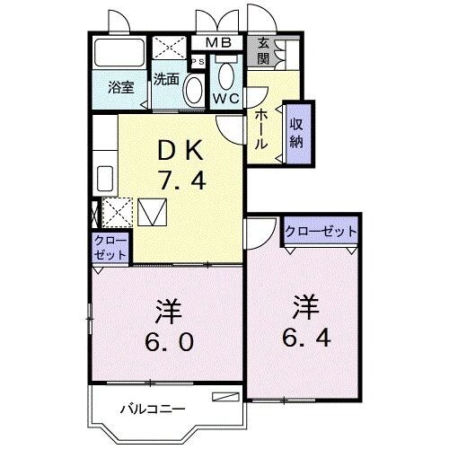埼玉県三郷市泉１ 新三郷駅 2DK アパート 賃貸物件詳細