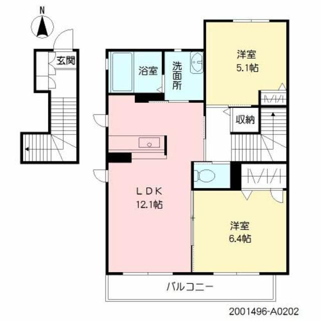 福岡県久留米市大善寺南２ 大善寺駅 2LDK アパート 賃貸物件詳細