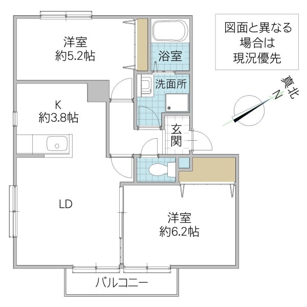 茨城県水戸市千波町 水戸駅 2LDK アパート 賃貸物件詳細
