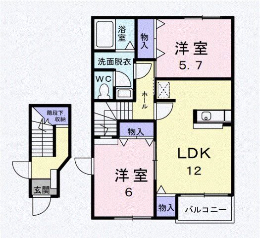群馬県邑楽郡千代田町舞木東 篠塚駅 2LDK アパート 賃貸物件詳細