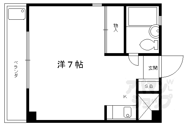 京都府京都市北区等持院西町 北野白梅町駅 1K マンション 賃貸物件詳細