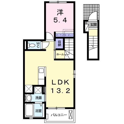 愛知県豊橋市向山西町 前畑駅 1LDK アパート 賃貸物件詳細