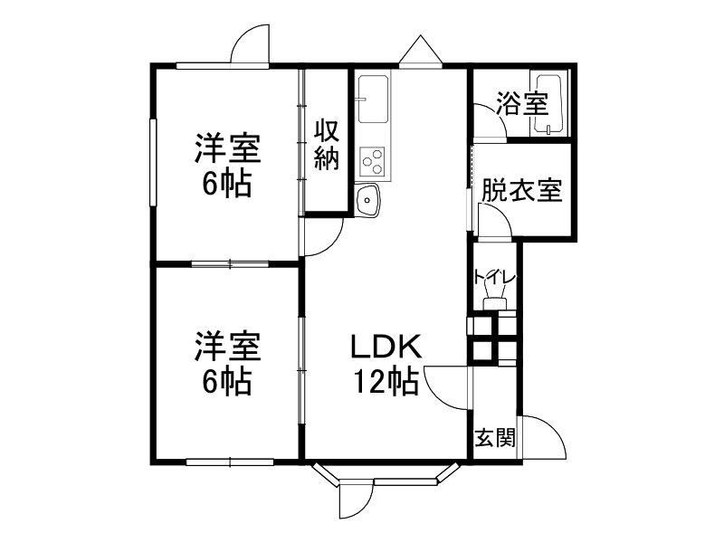 ハウスアバンセ 1階 2DK 賃貸物件詳細