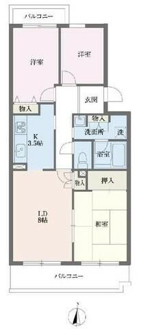 東京都清瀬市中清戸５ 清瀬駅 3LDK マンション 賃貸物件詳細