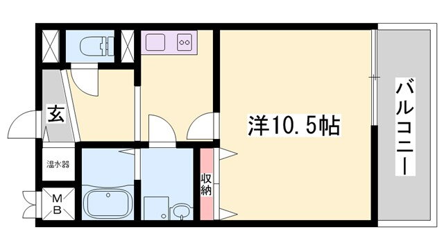 兵庫県姫路市南条１ 手柄駅 1K マンション 賃貸物件詳細