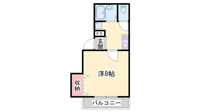 兵庫県姫路市別所町家具町 御着駅 1K アパート 賃貸物件詳細