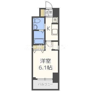 エステムプラザ難波ＷＥＳＴリバークロス 2階 1K 賃貸物件詳細