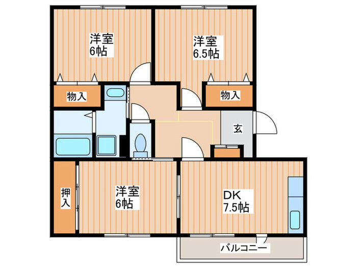 大阪府寝屋川市黒原橘町 萱島駅 3DK マンション 賃貸物件詳細