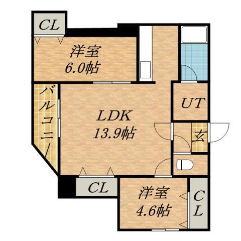 北海道札幌市東区北十六条東７ 東区役所前駅 2LDK マンション 賃貸物件詳細