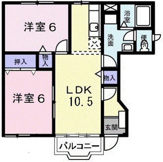 広島県広島市安芸区矢野東６ 矢野駅 2LDK アパート 賃貸物件詳細