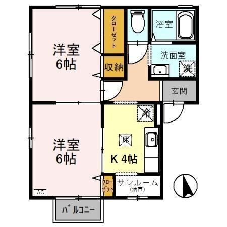 石川県金沢市松村１ 金沢駅 2K アパート 賃貸物件詳細