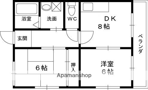 兵庫県西宮市中須佐町 西宮駅 2DK マンション 賃貸物件詳細