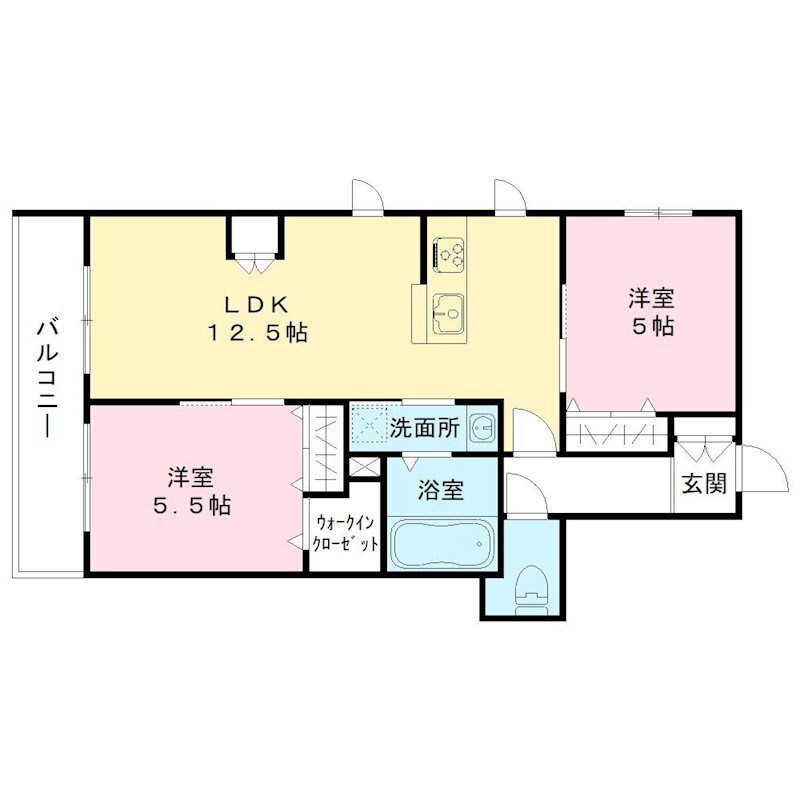 （仮称）昭和１丁目メゾン 3階 2LDK 賃貸物件詳細