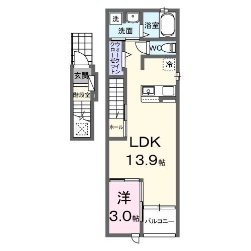 福岡県筑紫野市武蔵３ 天拝山駅 1LDK アパート 賃貸物件詳細