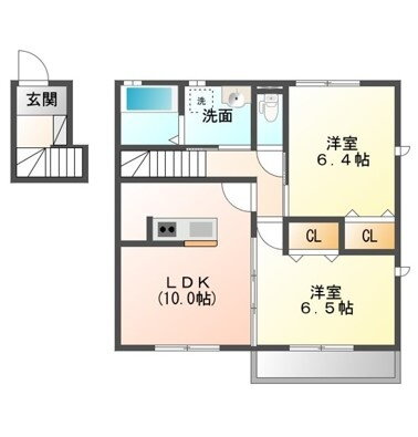 兵庫県姫路市兼田 妻鹿駅 2LDK アパート 賃貸物件詳細